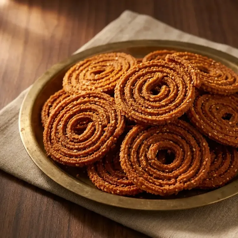 Multigrain Chakli (भाजणी चकली)