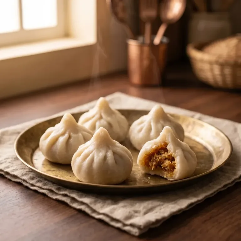 Steamed Modak (उकडीचे मोदक)